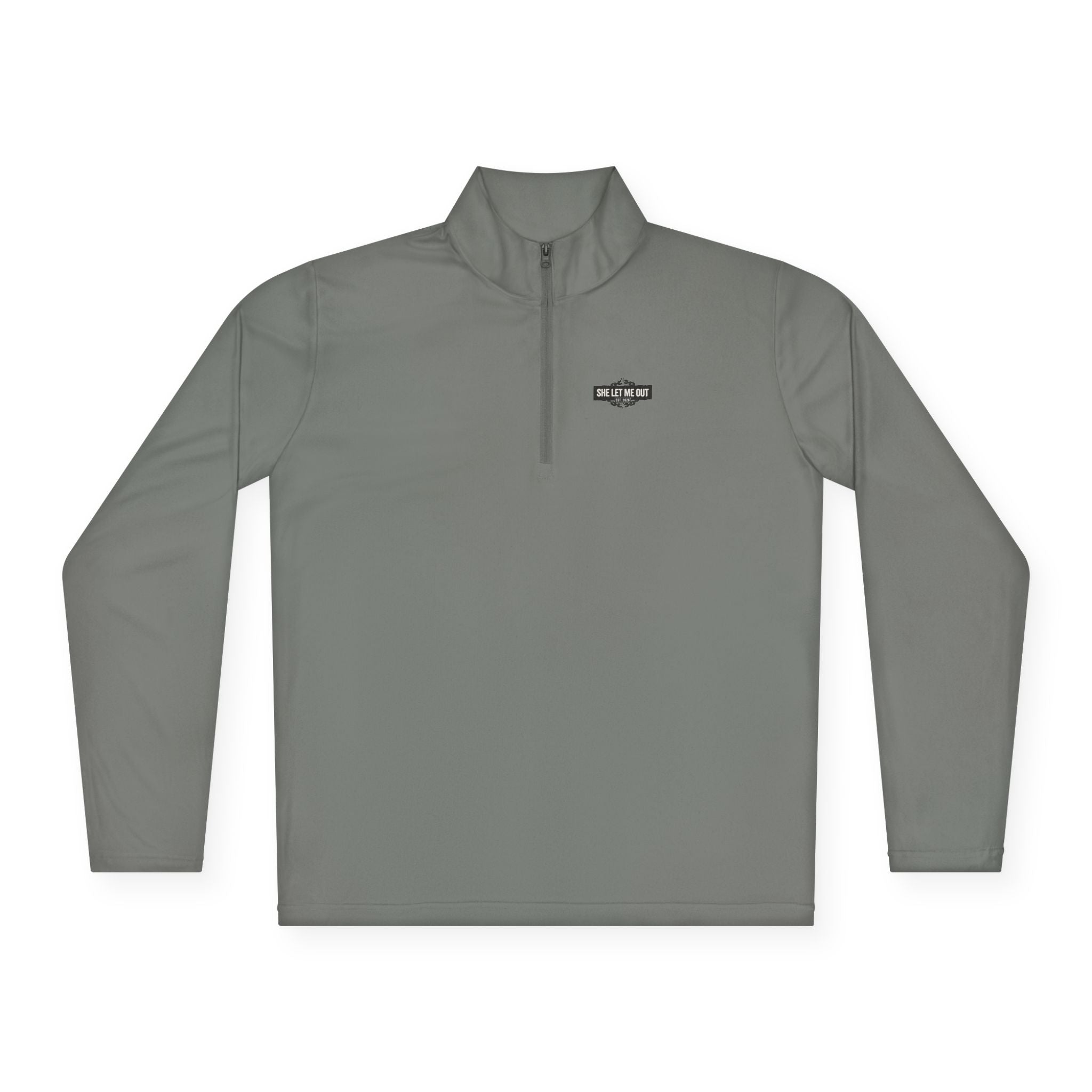 'SHE LET ME OUT' ORIGINAL, QUARTER-ZIP PULLOVER, MEN'S