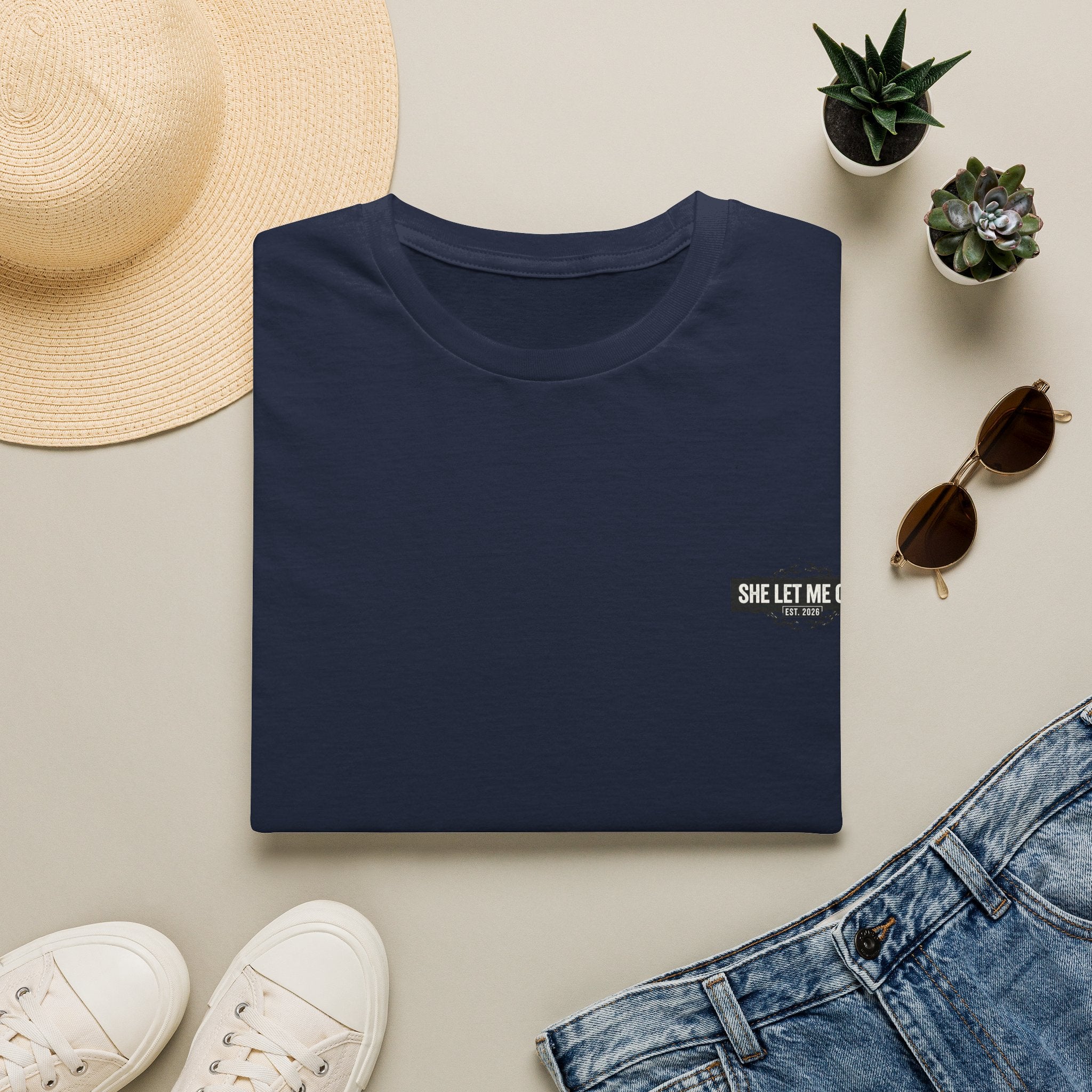 'SHE LET ME OUT' ORIGINAL T-SHIRT, MEN'S