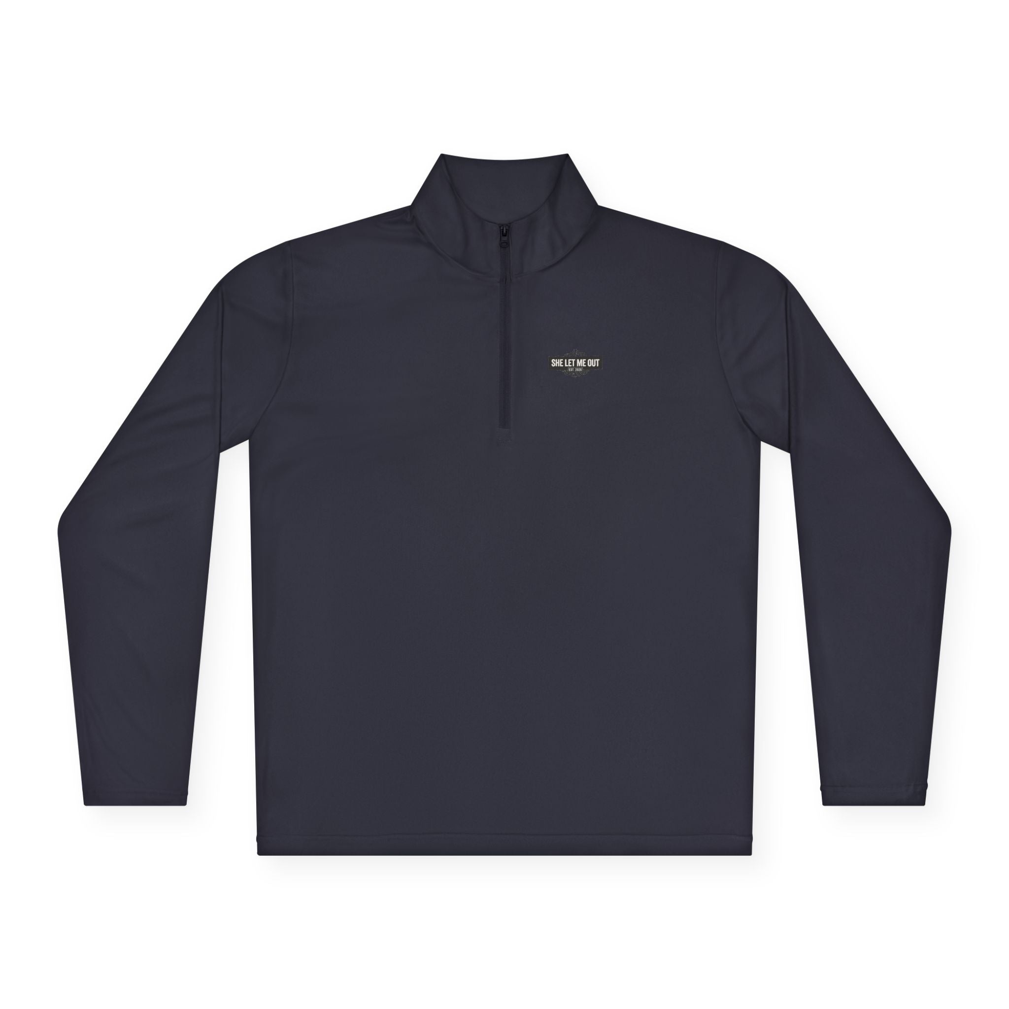'SHE LET ME OUT' ORIGINAL, QUARTER-ZIP PULLOVER, MEN'S
